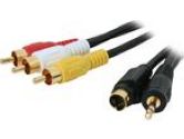 BYTECC 6 ft. S-Video/3.5mm Stereo Male to YRW video/audio Male Cable (BYTECC INC: SV3R-6)