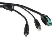 Startech 12FT 12V to M BARREL+USB Powerd USB Cable - Plus Power (Startech.com Ltd: PUSBMYB12V12)