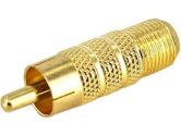 RCA to RG6 Coaxial Adapter M/F (Startech.com Ltd: RCACOAXMF)