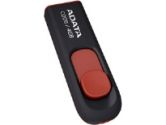 A-Data AC008-4G-RKD C008 Retractable USB Flash Drive - 4GB, USB 2.0, Plug & Play, Black / Red (ADATA Technology: AC008-4G-RKD)