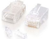 RJ45 CAT5E Modular Plug  for Round SOLID/STRANDED Cable - 25PK (CABLES TO GO: 27573)