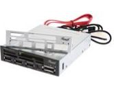 Rosewill RCR-IM5001 USB2.0 75 in 1 internal Card Reader w/ 3 ports USB2.0 Hub / eSATA port / Extra silver face plate (Rosewill: RCR-IM5001)