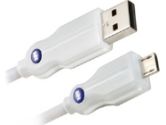 Monster DL USB HSMI-0.5 Digital Life&#8482; High Performance USB to Micro USB Cable - 0.5ft, Up to 800Mbps, White (Monster Cable Products: 122064)