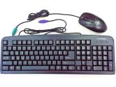 Black PS/2 Keyboard + PS/2 Wheel Mouse Combo (Others: KB-KB+MOUSE)