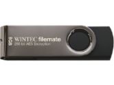 Wintec 3FMUSBN8GWB-R FileMate Swivel USB Drive - 8GB, USB 2.0, 256 Bit AES Encryption (Wintec: 3FMUSBN8GWB-R)