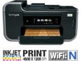 Lexmark Pro901 PR-LX1-90T9107 Color Inkjet Printer - 33 ppm Black, 30 ppm, Color, 4800 x 1200 dpi Color, 2400 x 1200 dpi Black, USB, Wifi, Copy, Scan, Fax (Lexmark: 4591175)