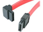 Startech 12IN Straight to 90 Degree Angled SATA Serial ATA Cable (Startech.com Ltd: SATA12LA1)