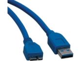 Tripp-Lite U326-006 USB 3.0 Super Speed Cable - 6ft, USB 3.0 A Male to USB 3.0 Micro-B Male, Up to 5 Gbps, Blue (TrippLite: U326-006)