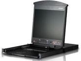 Aten 8 Port 17 inch Dual Rail LCD KVM with extra Console Port (Aten: KL1508AM)