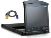 Aten 16 Port 2 User 17 inch Dual Rail IP KVM Switch with 16 USB Cables (Aten: KL9116MUKIT)