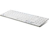 E9070 White Wireless 2.4GHZ Ultra-Slim 5.6MM Stainless Steel Plate Keyboard 10M RANGE. (Rapoo Electronics: 11381)