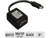 Tripp Lite P134-06N-VGA - Video adapter - DisplayPort  - 6 in - black (TrippLite: P134-06N-VGA)