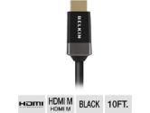 Belkin AV10065-10-W High Speed Laptop-to-TV HDMI Cable - 10ft, Male to Male, 24k Gold Plated Connectors (Belkin: AV10065-10-W)