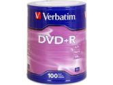 Verbatim 96526 DVD+R Spindle - 100 Pack, 16x, 4.7GB (Verbatim: 96526)