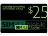 Simple Mobile 15 days Unlimited Nationwide Talk and Text (Simple Mobile: $25 Re-Up Value)