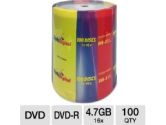 BK Media LR470-CA0-AD4-G1-600 16X 100-Pack DVD-R Discs - Spindle (BK Media: LR470-CA0-AD4-G1-600)