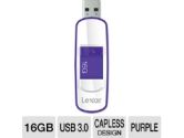 Lexar JumpDrive S73 USB Flash Drive - 16GB, USB 3.0, Purple (Lexar: LJDS73-16GASBNA)