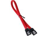 Bitfenix Alchemy Premium Sleeved SATA to SATA Cable Red 30CM (BitFenix: BFA-MSC-SATA30RK-RP)