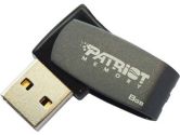 Patriot Lifestyle Axle 8GB USB 2.0 Flash Memory Drive - Gray (Patriot: PSF8GAUSBG)