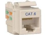 TRIPP LITE Cat6/Cat5e 110 Style Punch Down Keystone Jack - White (Tripp Lite: N238-001-WH)