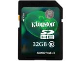 Kingston SD10V/32GB 32GB SDHC Class 10 Flash Card (Kingston: SD10V/32GB)