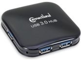 Syba CL-HUB20126 4 Port USB3.0 5GBPS Compact Hub Black (Syba: CL-HUB20126)