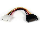 6in SATA to LP4 Power Cable Adapter for IDE Hard Drive (Startech.com: LP4SATAFM6IN)