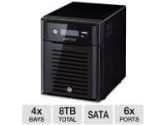 BUFFALO TeraStation 5400 TS5400D0804 8TB NAS - , 2 x RJ45 Ports, 86 Watts, TCP/IP Protocols, 4 x USB Ports, Supports RAID, SATA II (Buffalo Technology: TS5400D0804)