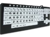 chestercreektech VisionBoard2 VB2 Black/White Wired Large Key Keyboard (Chester Creek Technologies: VB2)