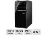 ASUS CM6870-CA004S Intel Core i7 3770 16GB 2TB GeForce GT640 DVDRW HDMI DVI Windows 8 Desktop PC (ASUS: CM6870-CA004S)