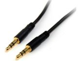 Startech 6 Ft Slim 3.5MM Stereo Audio Cable - M/M (Startech.com: MU6MMS)