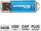 Patriot Supersonic Pulse 64GB USB 3.0 Drive Rugged Aluminum Housing Flash Drive