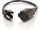 C2G Cables to Go 25FT Outlet Saver Power Extension Cord Black (CABLES TO GO: 53410)