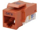 BYTECC Cat. 6 Tool Less Keystone Jack -Orange (BYTECC INC: RJ45TL-O)