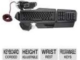 MadCatz MCB43108N002/02/1 S.T.R.I.K.E. 5 PC Gaming Keyboard - Height-Adjustable Palm Rest, 2 Wrist Rests, Programmable Buttons (MAD Catz: MCB43108N002/02/1)