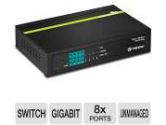 TRENDnet TPE TG44g - Switch - 8 x 10/100/1000 - desktop - PoE+ (TRENDnet: TPE-TG44g)