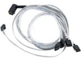 Adaptec ACK-IrA-HDmSAS-4SATA-SB SFF-8643 to SFF-8448 mSAS HD to 4xSATA sideband 0.8M Cable Series 7 (Adaptec: 2280000-R)