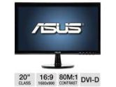 ASUS VS207T-P 19.5IN Widescreen LED Backlit LCD Monitor 1600X900 5MS 80M:1 DVI-D D-Sub w/ Speakers (ASUS: VS207T-P)