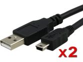 Everydaysource 2 Pack of Usb cable compatible with GARMIN GPS NUVI 200w 250w 255W (Everydaysource: 886610278097)