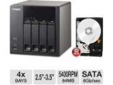 QNAP Turbo NAS and WD Red 3TB Internal Hard Drive Bundle (QNAP: TS-412-US Bundle)