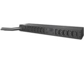 APC Basic 1U Input L6-30P 30A Output 208V 24A 10XC13 Rack PDU 3.66M Cord (AMERICAN POWER CONVERSION: AP9571A)