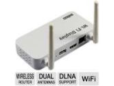 Inveo Super Wi-Fi Router - DNLA support for Android, 2x Antennas, 5V/2A Power Adapter (Inveo: I14-42263)