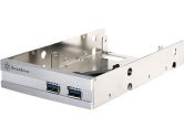 Silverstone FP36B-E 3.5in 2XUSB3.0 Front & 2X2.5 Hhd Bay Converter Aluminum Silver (Silverstone Technology: FP36S-E)