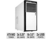 NZXT Source 210 Elite White Computer Case w/ Black Front Trim (NZXT: S210E-002)