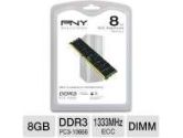 PNY 8GB Desktop Memory Module - PC3-10666, 1333MHz, DDR3, DIMM, ECC (PNY: MD8192SD3-1333)