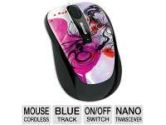 Microsoft Wireless Mobile Mouse 3500 - Artist Edition, BlueTrack Technology, On and Off Switch, Plug-and-Go Nano Transceiver, Ambidextrous Design (Microsoft: GMF-00178)