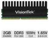 VisionTek Black Label 2GB Desktop Memory Module - DDR3, PC3-12800, 1600MHz, CL8, 1.65V (VisionTek: 900390)