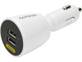 Capdase Revo T2 Dual USB Car Charger for Apple iPad / iPhone / Mobile Device 5V3.4AMP - White (Capdase: CACB-RT02)