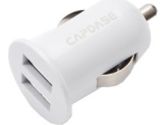 Capdase Pico G2 Mini Dual USB Car Charger for Apple iPhone / iPod / Mobile Phone 5V1AMP - White (Capdase: CA00-PG02)