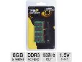 GEIL 8GB Notebook Memory Module Kit - DDR3, 2 x 4GB, PC3-8500, 1066MHz, C7, 1.5V, SO-DIMM (GeIL: GS38GB1066C7DC)